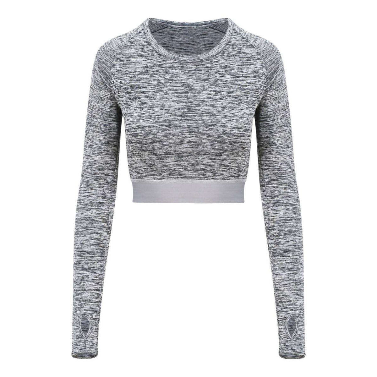 WOMEN'S LONG SLEEVE CROP T