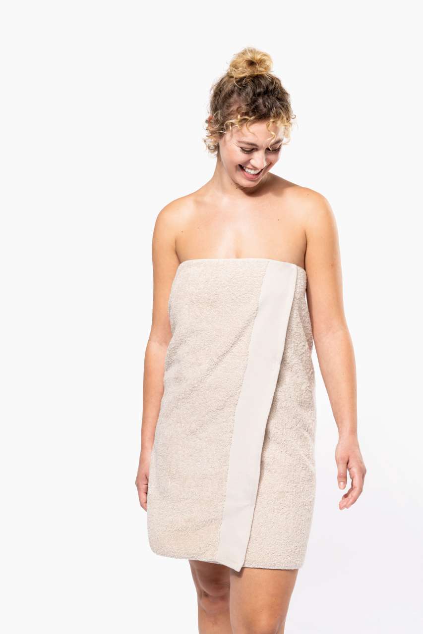 ORGANIC BATH TOWEL - Sage - modelimageurl