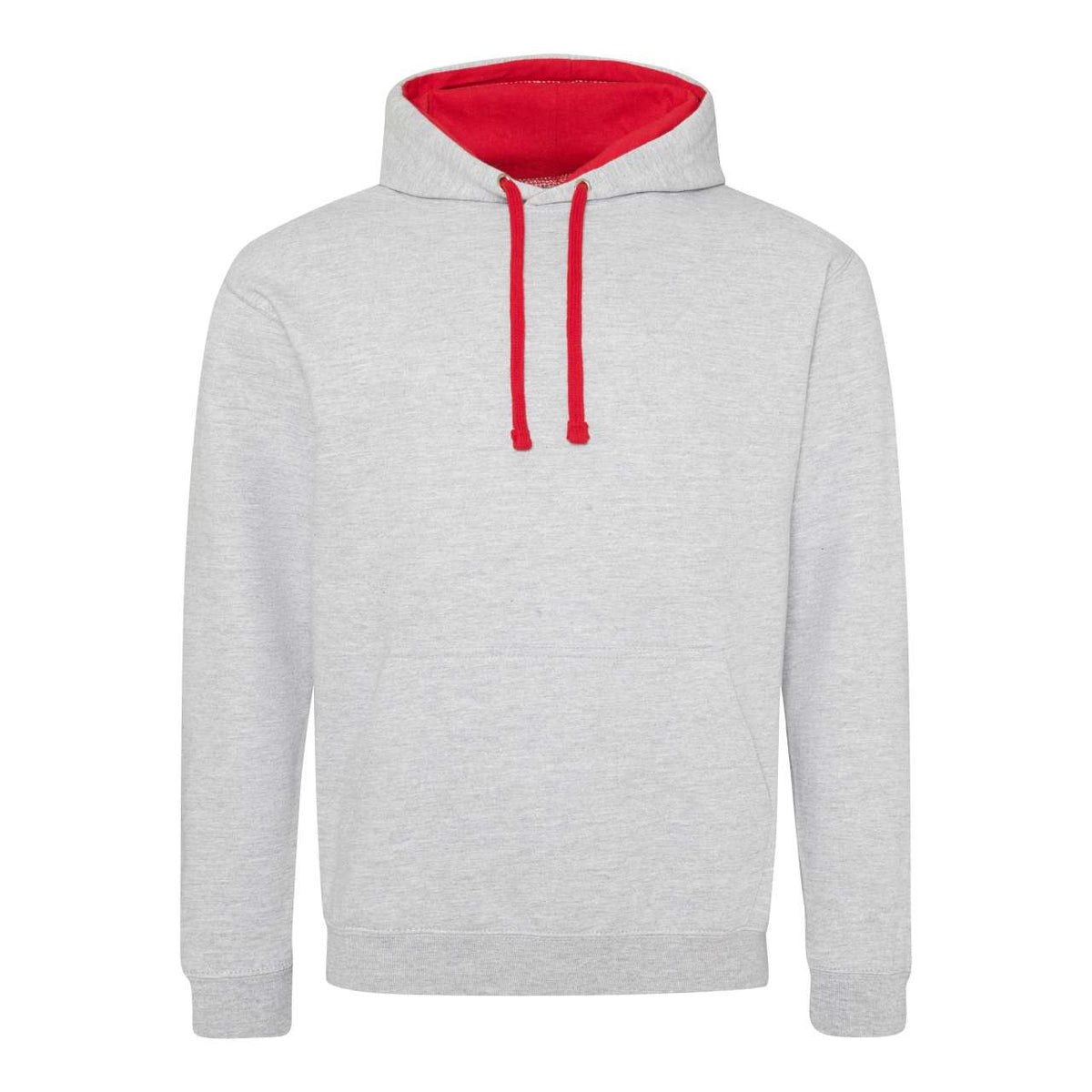 AWJH003 Heather Grey/Fire Red