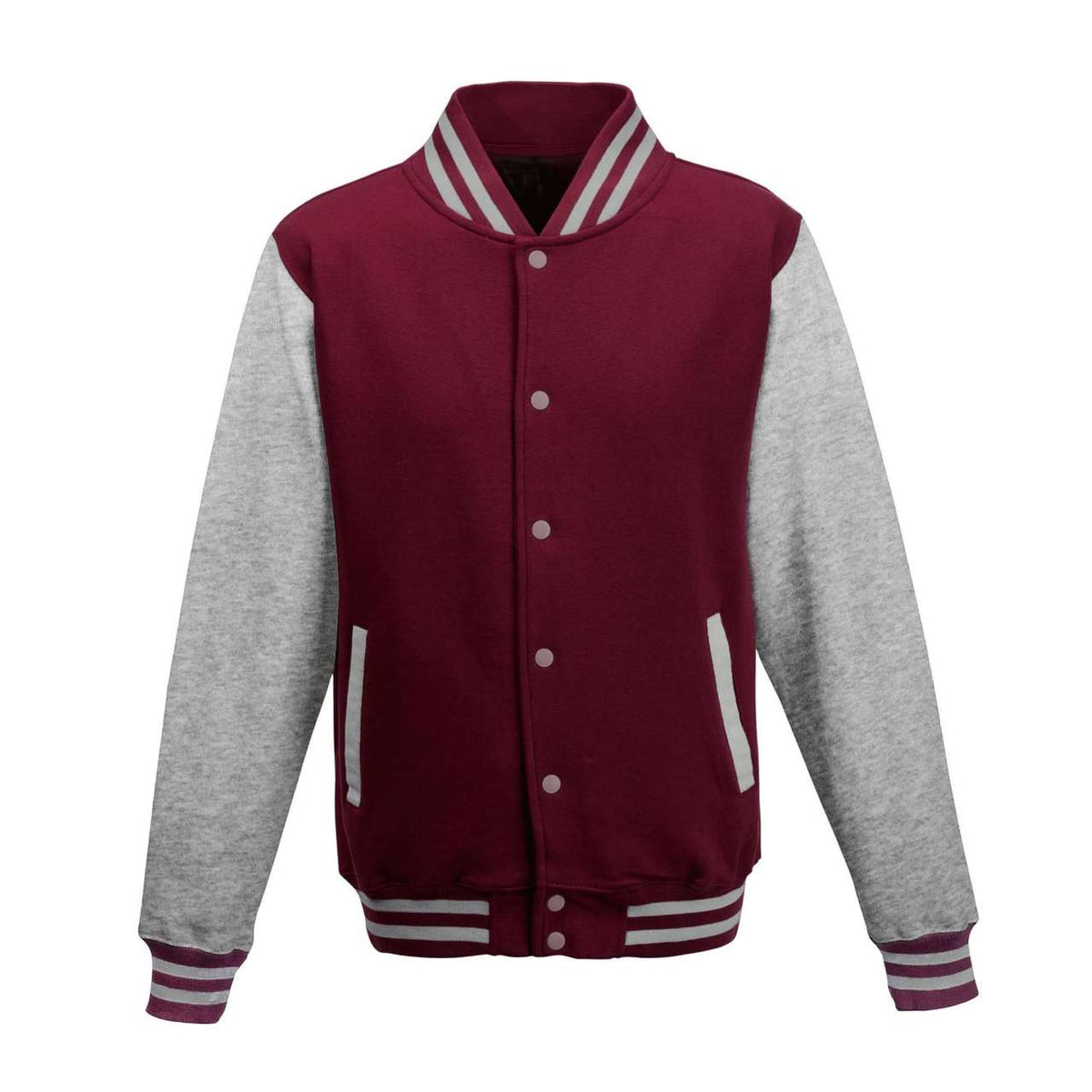 AWJH043 Burgundy/Heather Grey