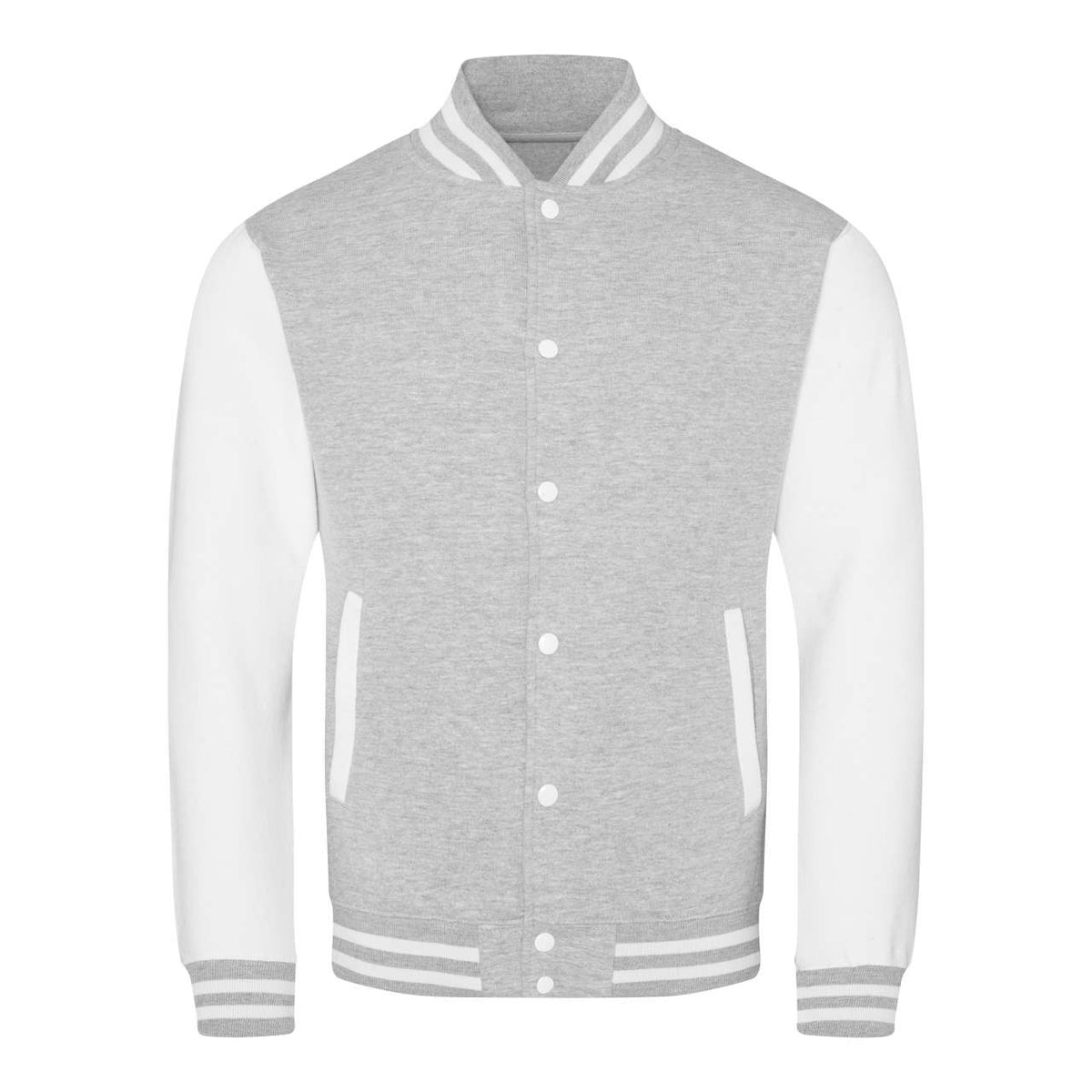 AWJH043 Heather Grey/White