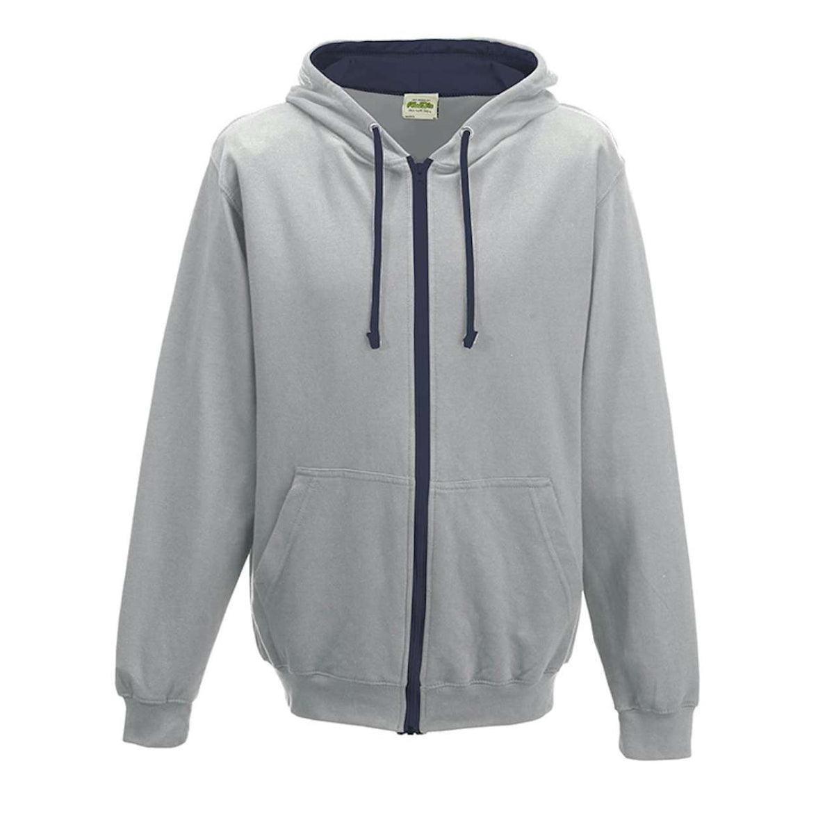 AWJH053 Heather Grey/French Navy