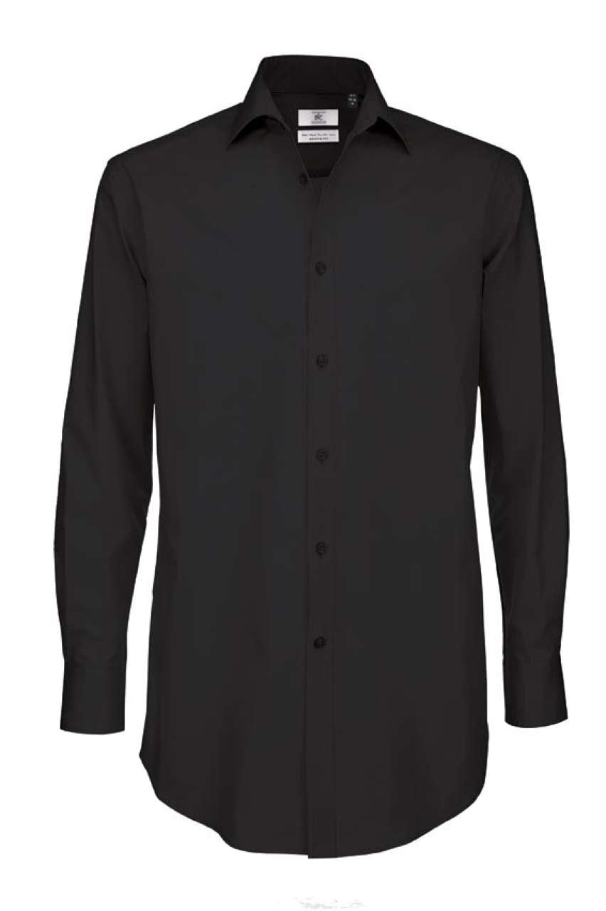B&C BLACK TIE LSL /MEN