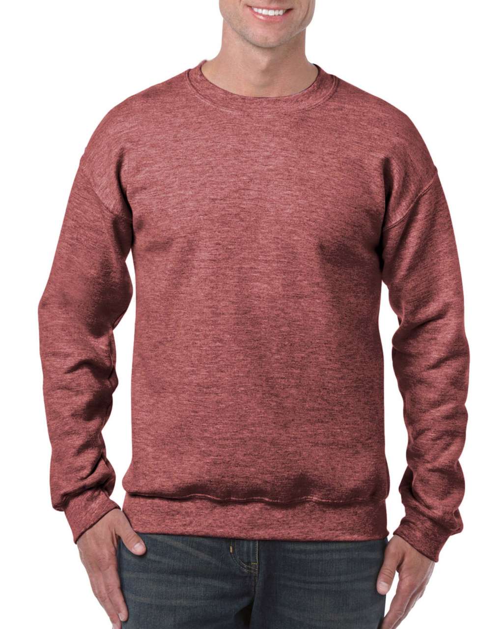 GI18000 Heather Sport Dark Maroon