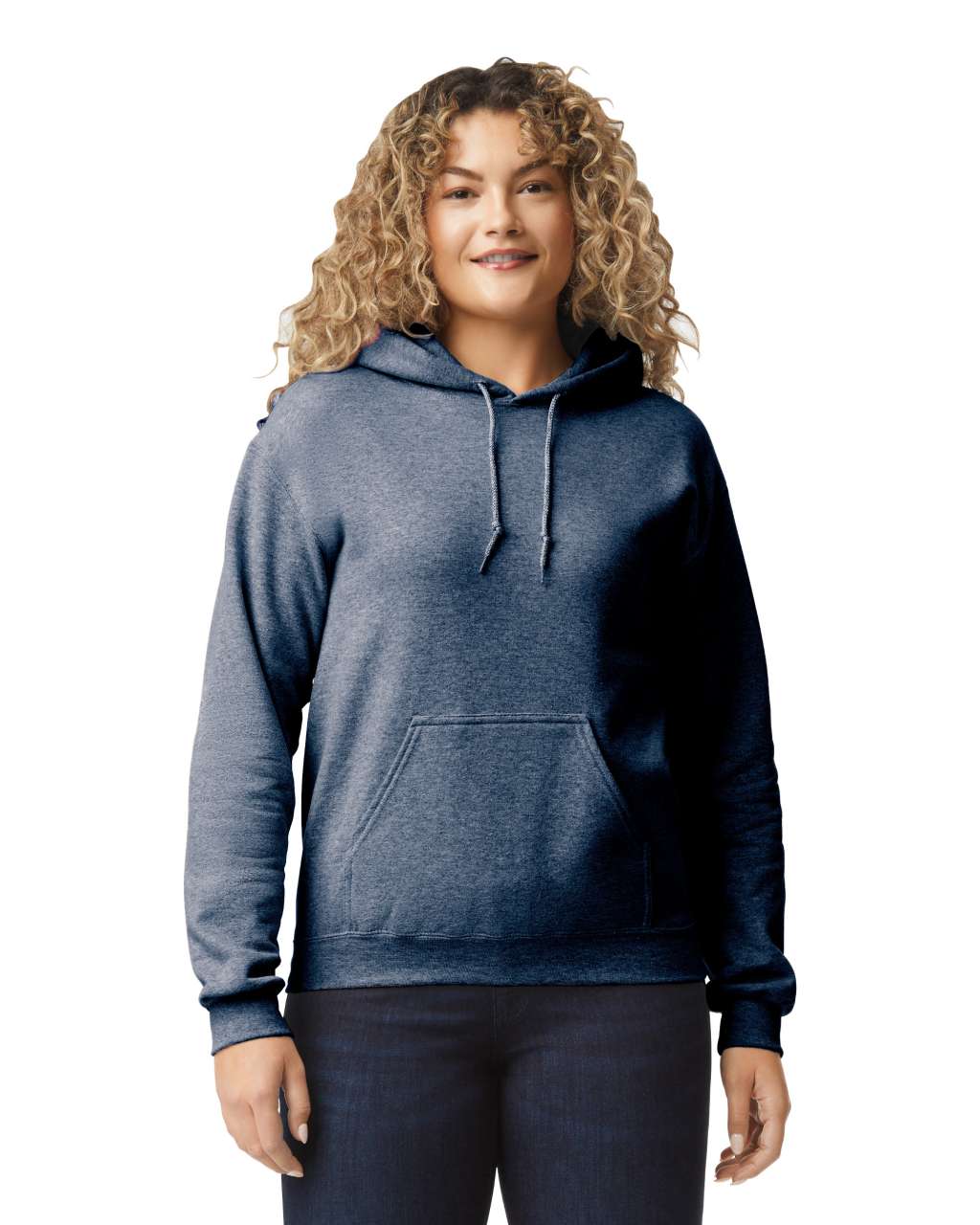 GI18500 Heather Sport Dark Navy