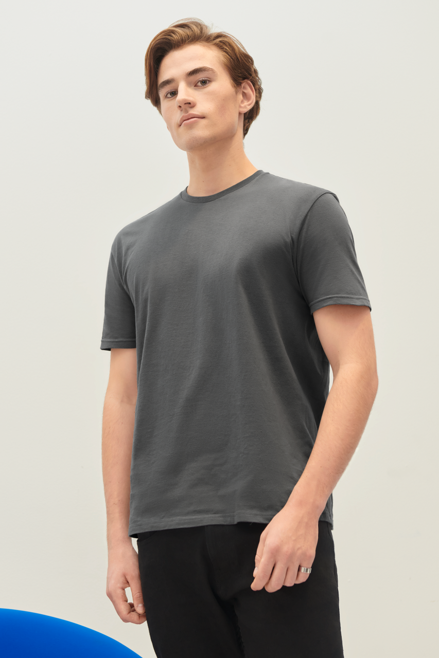 SOFTSTYLE ®  ADULT T-SHIRT - Volcano Grey Heather - Additional
