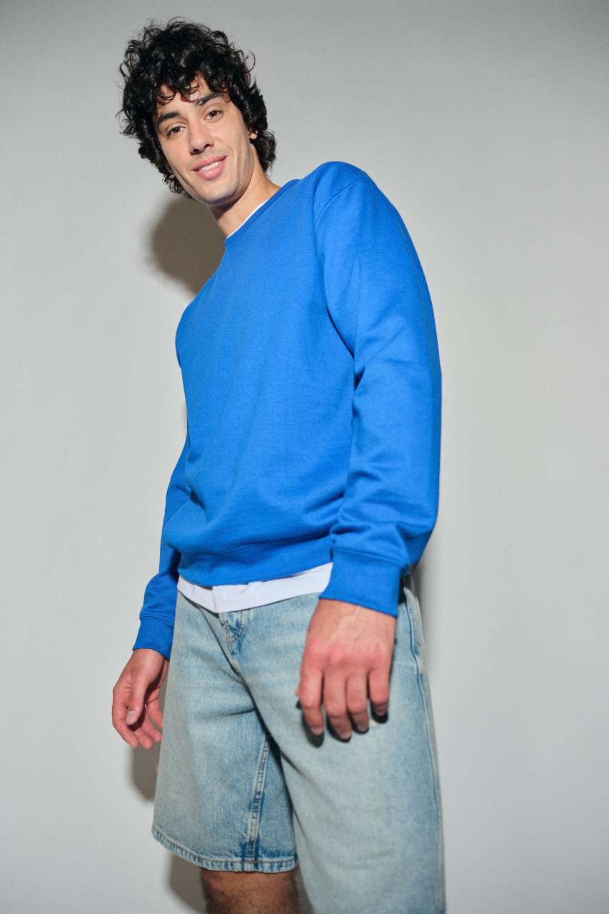UNISEX BASIC ROUND NECK TUBULAR SWEATSHIRT