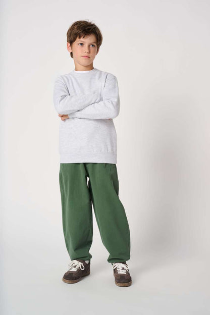 KIDS' BASIC ROUND NECK SWEATSHIRT