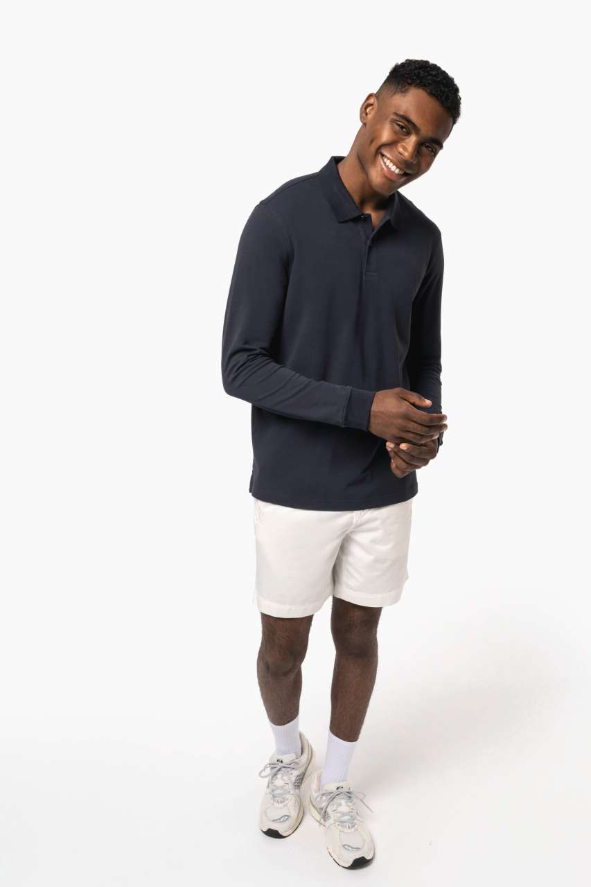 MEN’S ORGANIC 180 PIQUÉ POLO SHIRT LONG SLEEVES