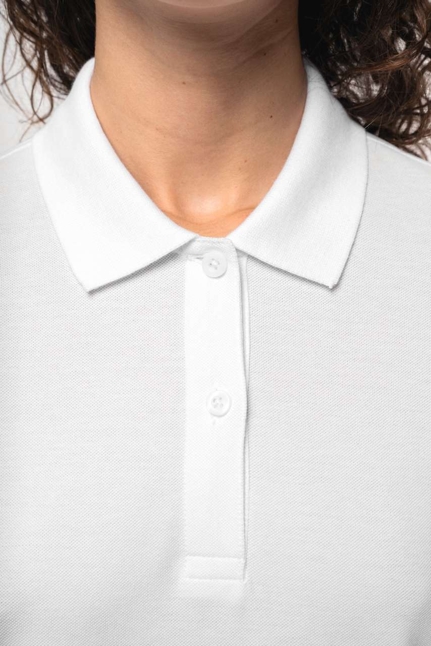 LADIES’ ORGANIC 180 PIQUÉ POLO SHIRT LONG SLEEVES