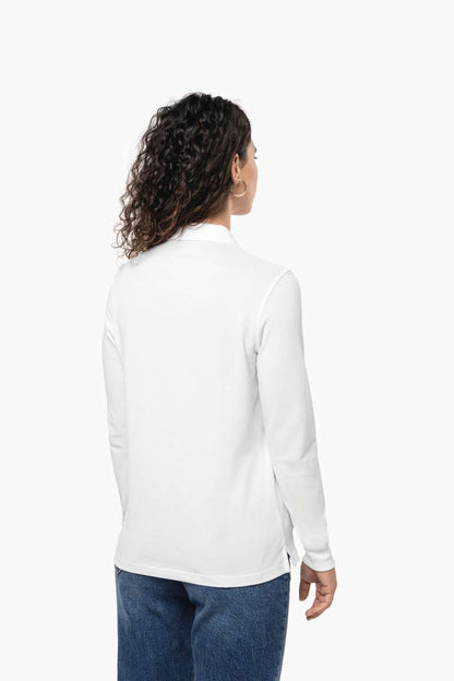 LADIES’ ORGANIC 180 PIQUÉ POLO SHIRT LONG SLEEVES