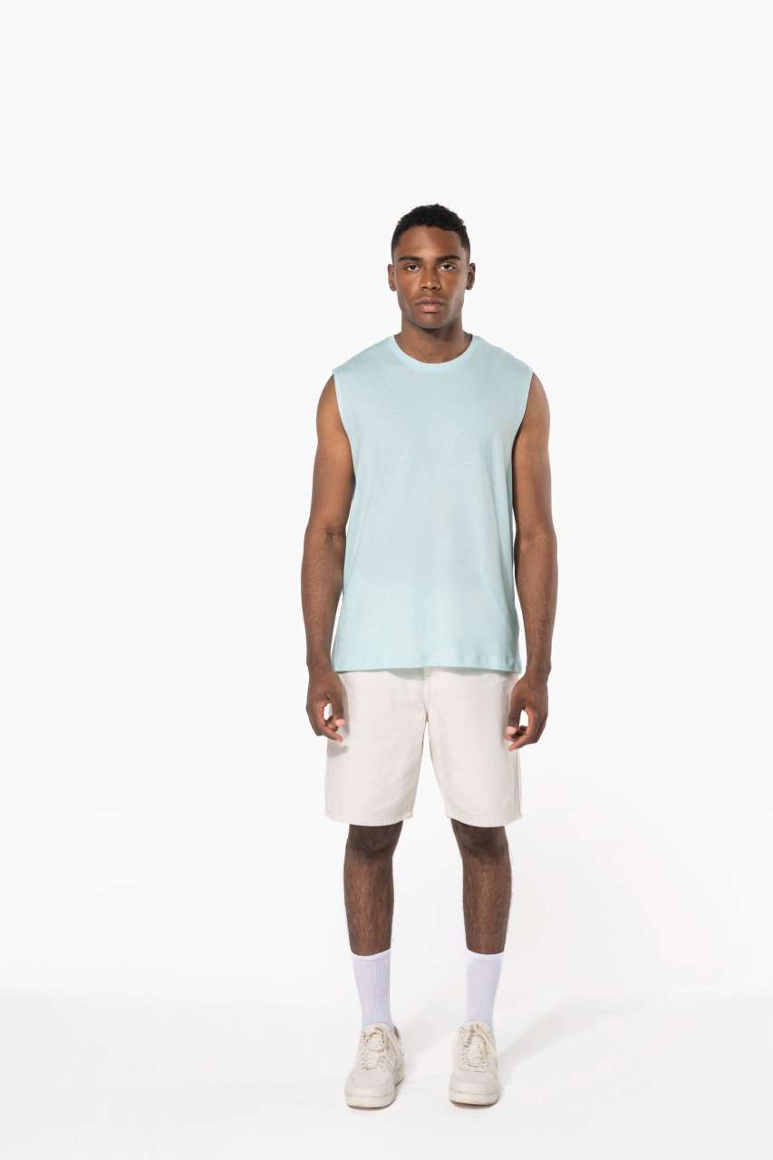 ECO-FRIENDLY MEN SLEEVELESS T-SHIRT