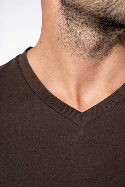 MEN'S SHORT-SLEEVED V-NECK T-SHIRT