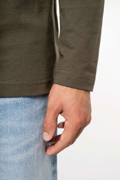 MEN'S LONG-SLEEVED CREW NECK T-SHIRT