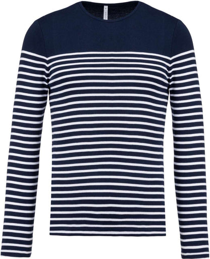 KA366 Striped Navy/White