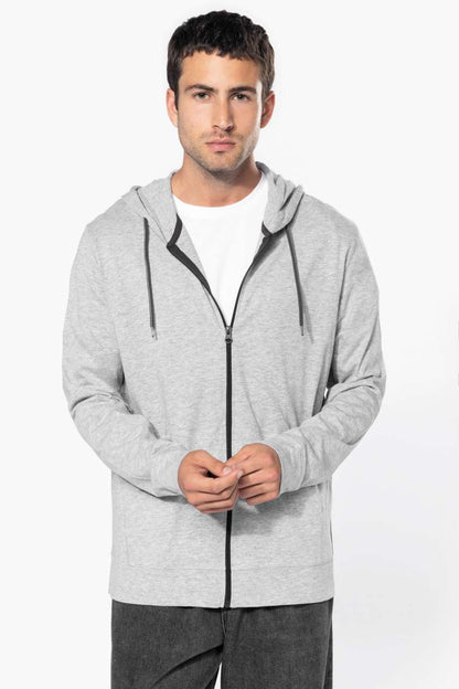 LIGHTWEIGHT COTTON HOODED SWEATSHIRT