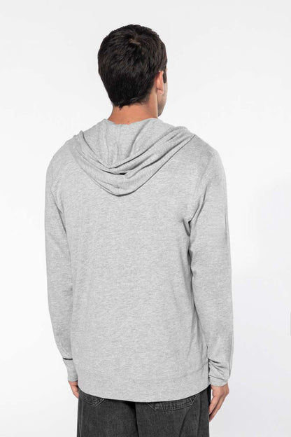 LIGHTWEIGHT COTTON HOODED SWEATSHIRT