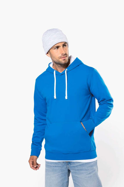 MEN'S CONTRAST HOODED SWEATSHIRT