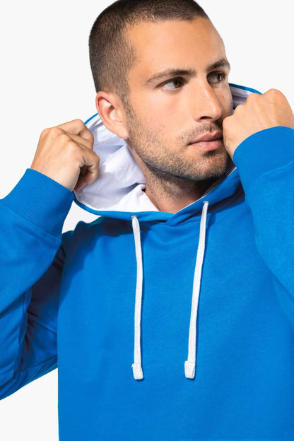 MEN'S CONTRAST HOODED SWEATSHIRT
