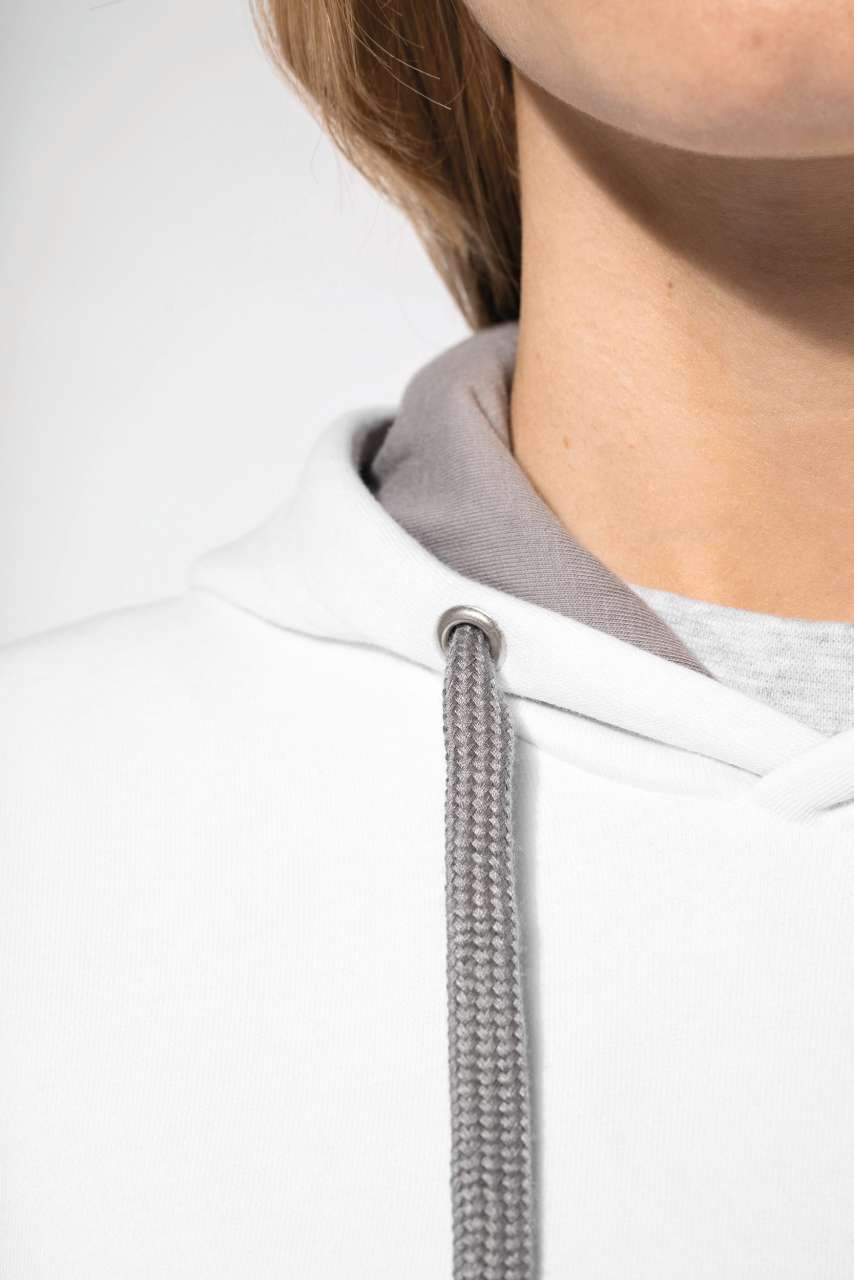 LADIES’ CONTRAST HOODED SWEATSHIRT