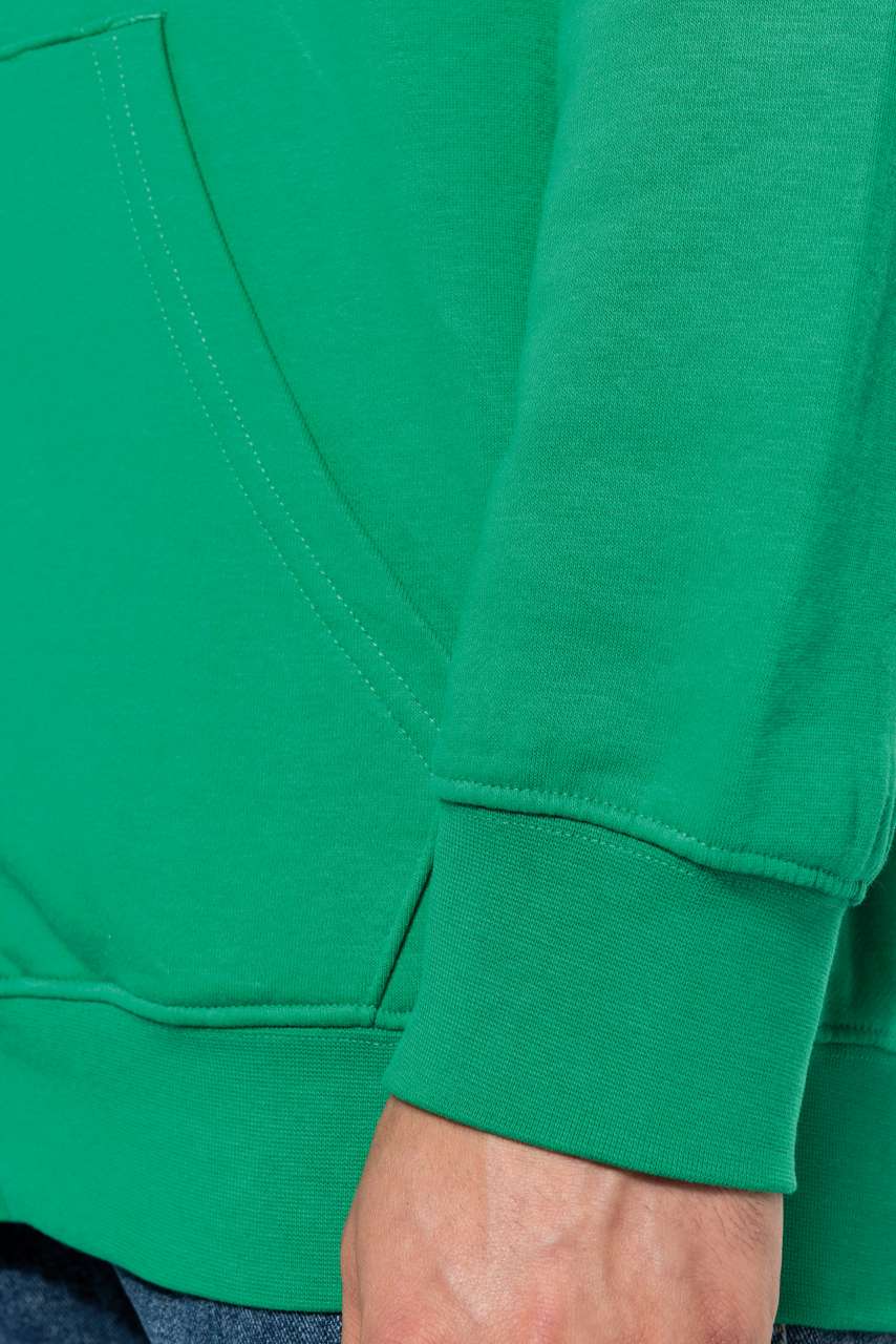 MEN'S CONTRAST HOODED FULL ZIP SWEATSHIRT
