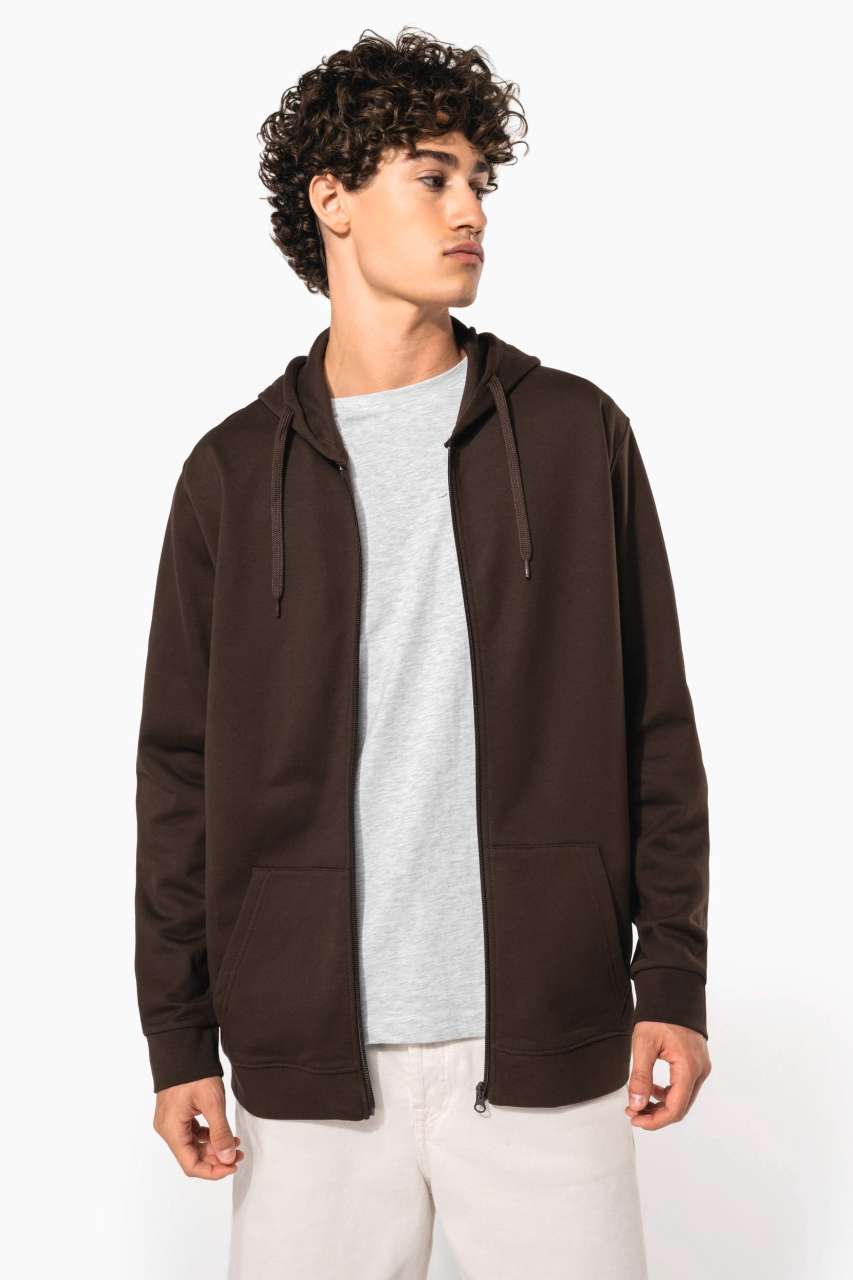 FULL ZIP HOODED SWEATSHIRT
