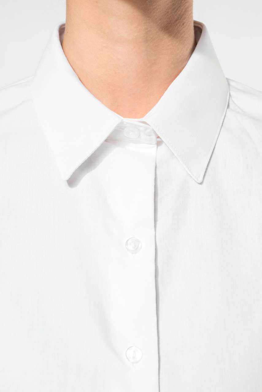 LADIES’ LONG-SLEEVED COTTON POPLIN SHIRT