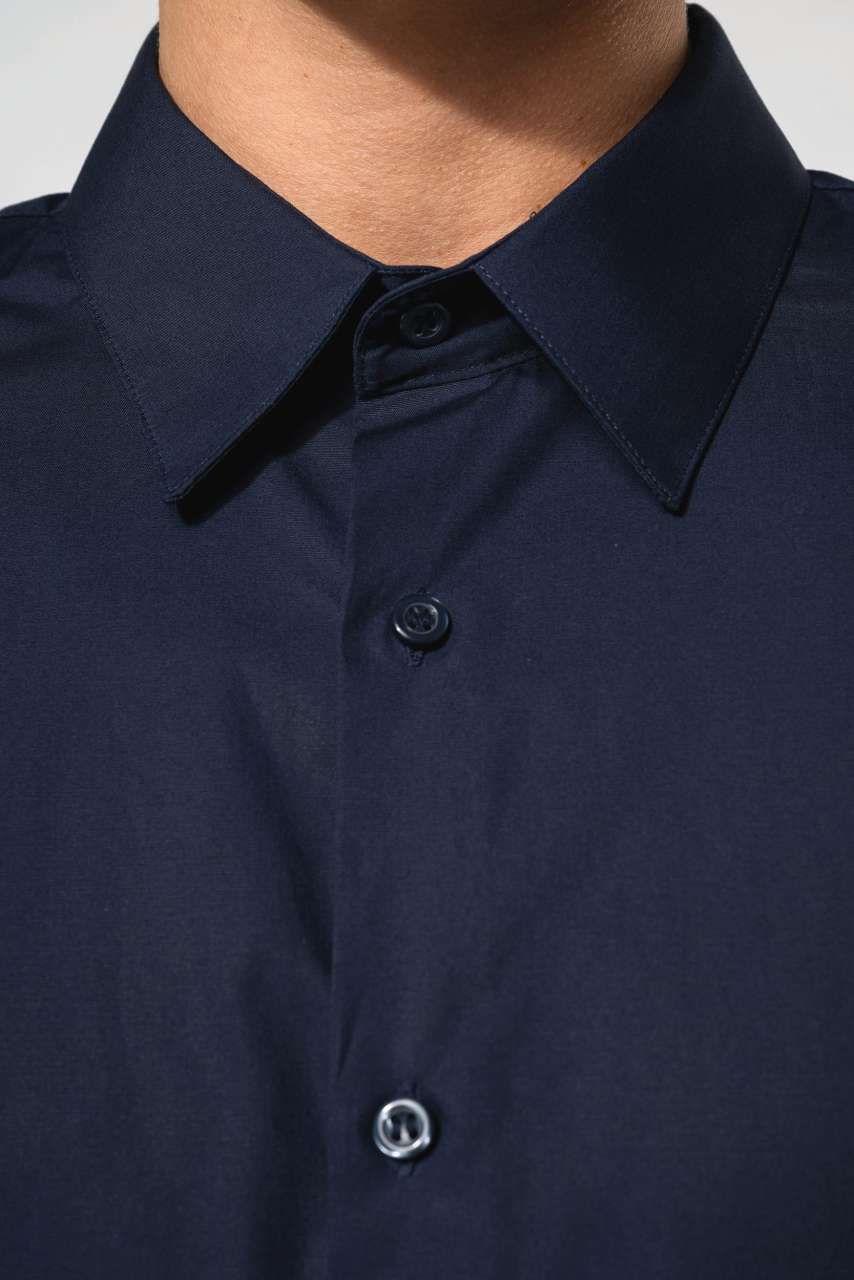 MEN’S LONG-SLEEVED COTTON POPLIN SHIRT