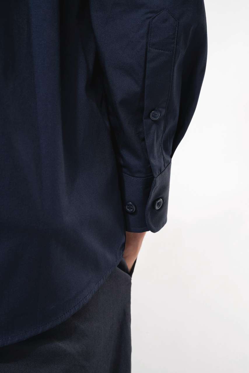 MEN’S LONG-SLEEVED COTTON POPLIN SHIRT