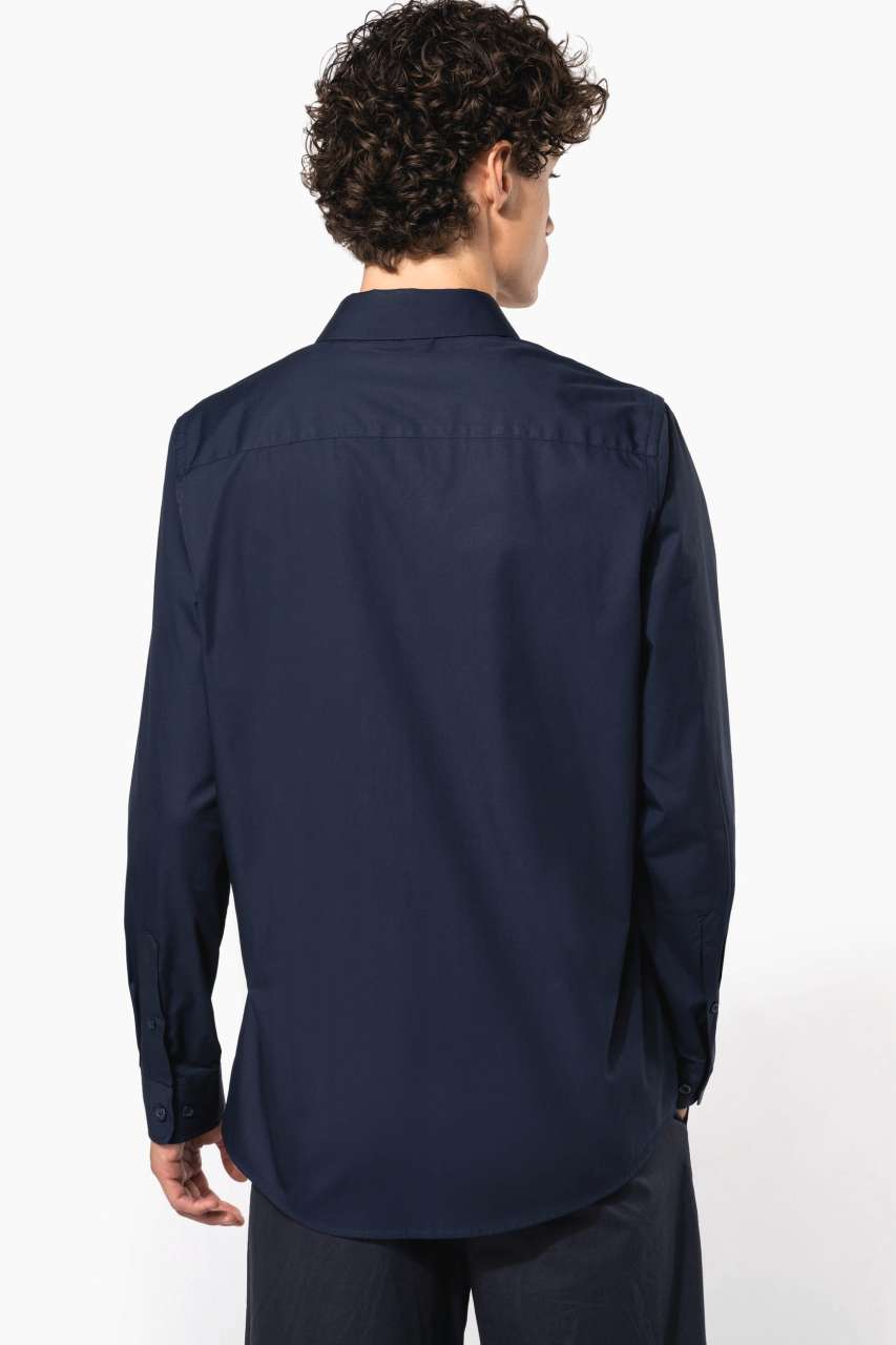 MEN’S LONG-SLEEVED COTTON POPLIN SHIRT