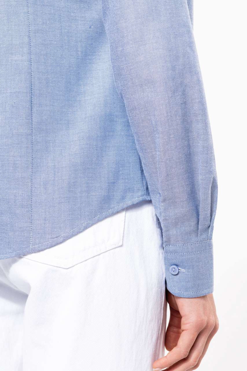 LADIES' LONG-SLEEVED OXFORD SHIRT