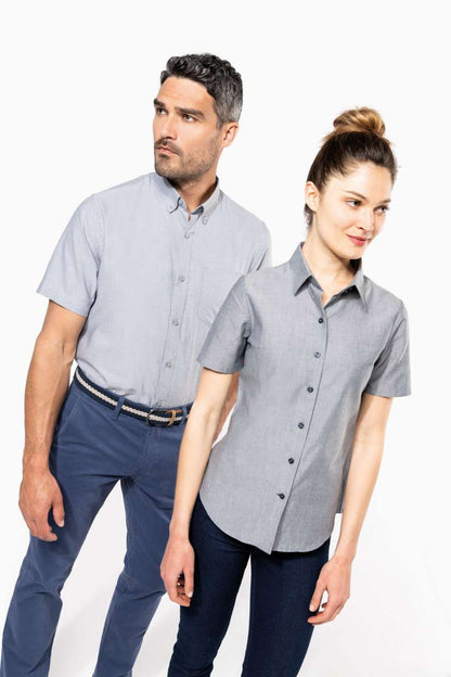 LADIES' SHORT-SLEEVED OXFORD SHIRT