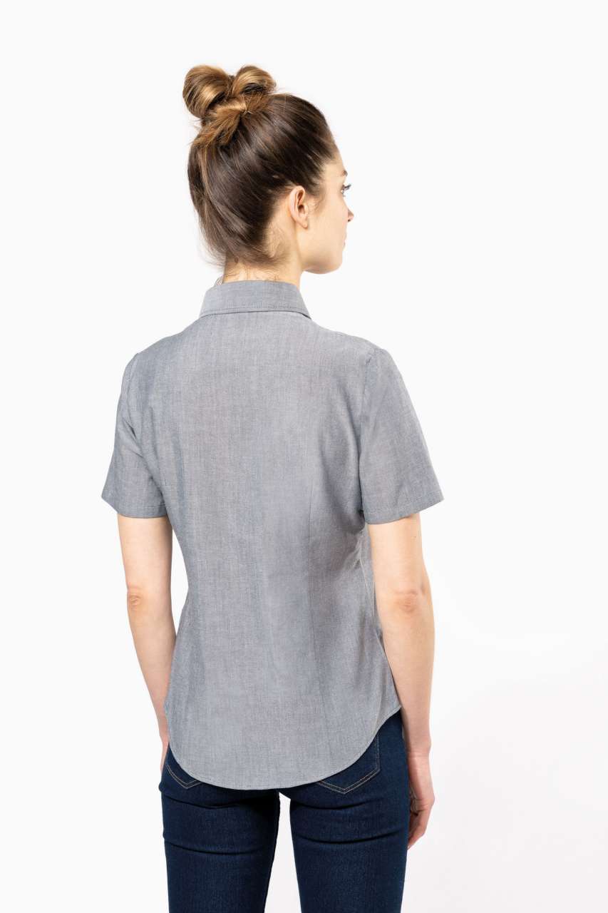 LADIES' SHORT-SLEEVED OXFORD SHIRT