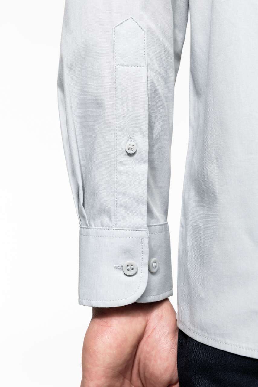 MEN'S LONG-SLEEVED COTTON POPLIN SHIRT