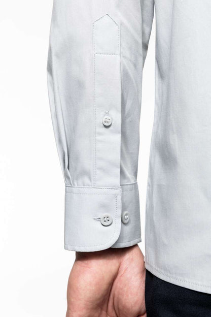 MEN'S LONG-SLEEVED COTTON POPLIN SHIRT