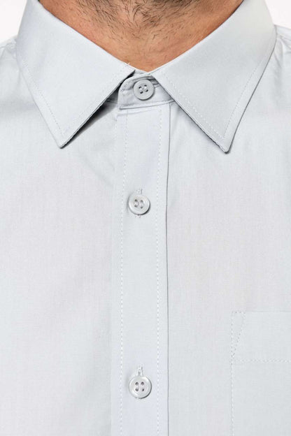 MEN'S LONG-SLEEVED COTTON POPLIN SHIRT