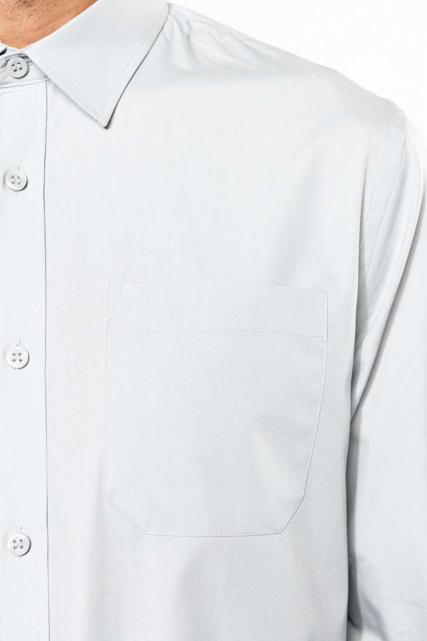 MEN'S LONG-SLEEVED COTTON POPLIN SHIRT