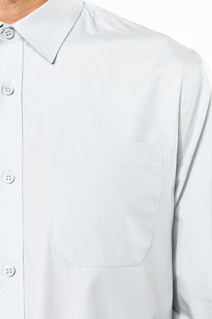 MEN'S LONG-SLEEVED COTTON POPLIN SHIRT