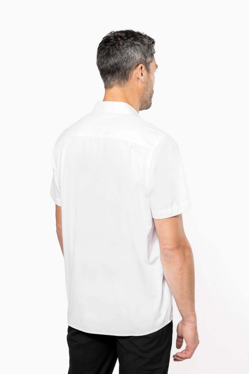 MEN'S SHORT-SLEEVED COTTON POPLIN SHIRT
