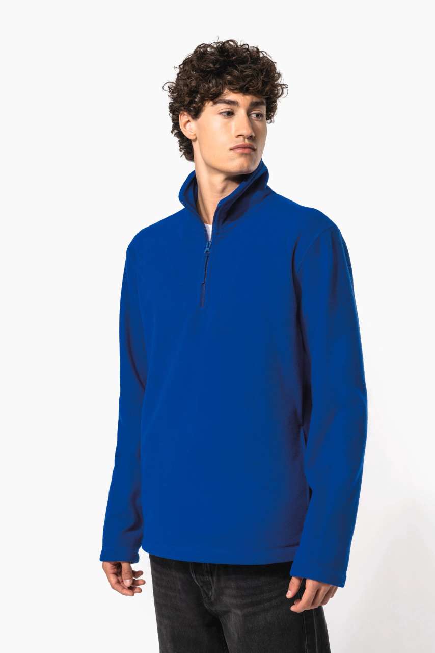ENZO - ZIP NECK MICROFLEECE JACKET