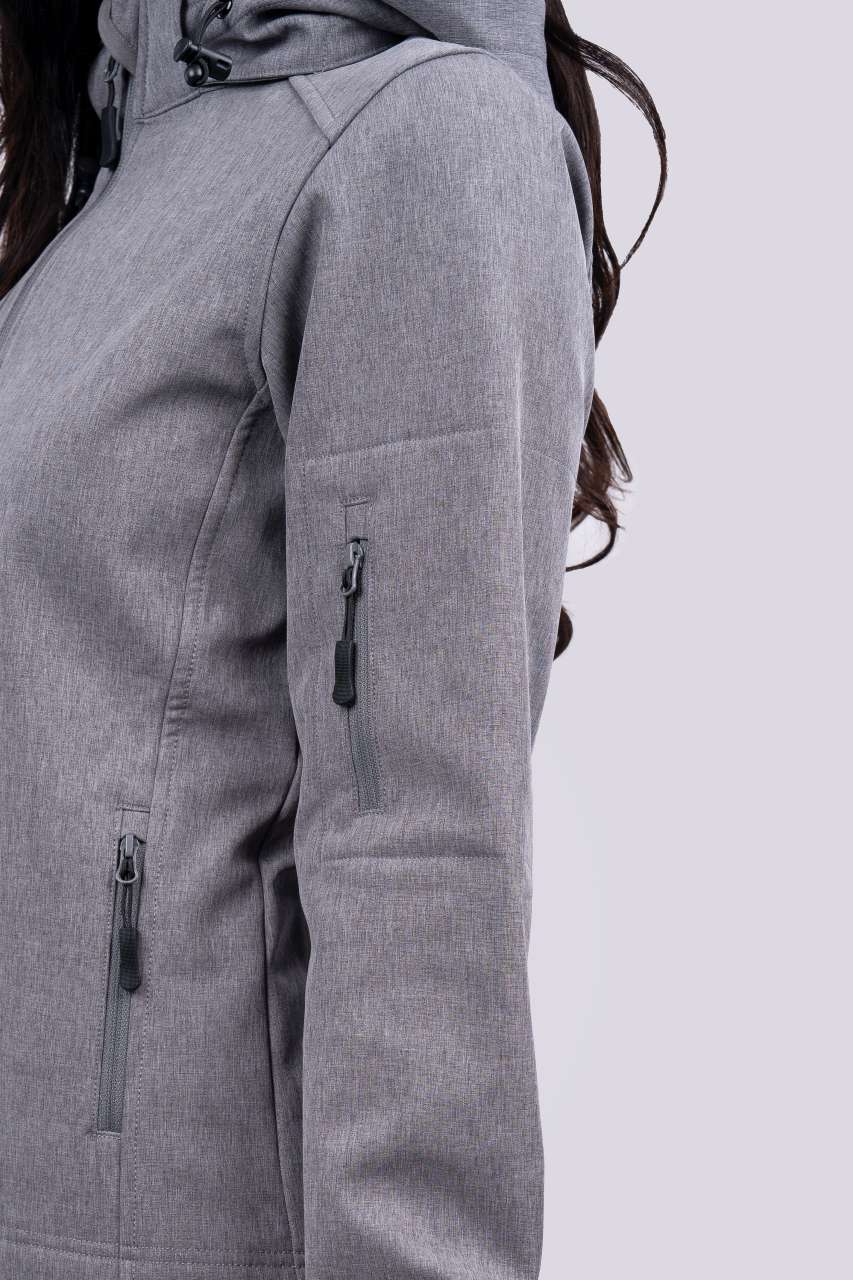 WOMEN’S 3-LAYER DETACHABLE HOODED SOFTSHELL JACKET
