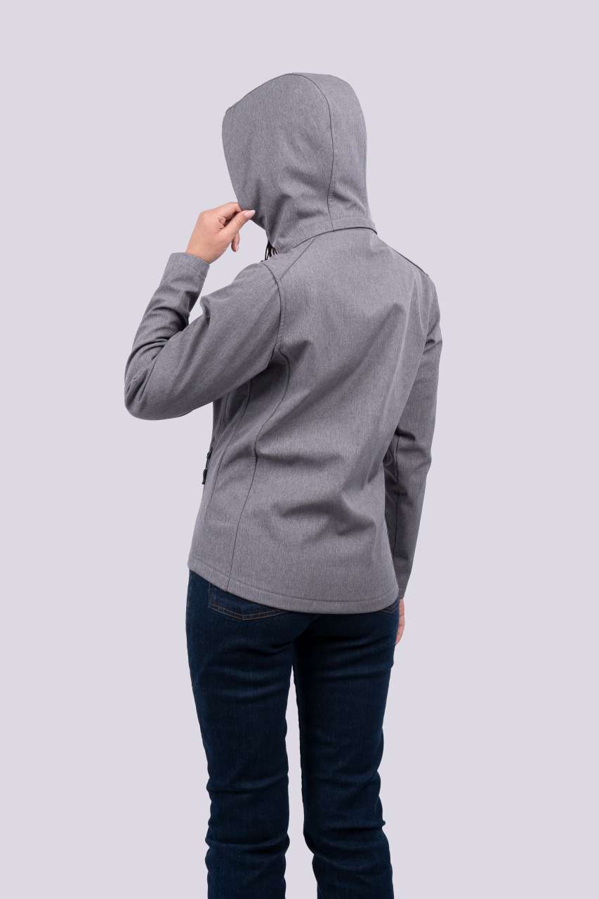 WOMEN’S 3-LAYER DETACHABLE HOODED SOFTSHELL JACKET