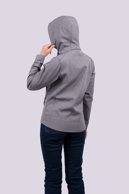 WOMEN’S 3-LAYER DETACHABLE HOODED SOFTSHELL JACKET