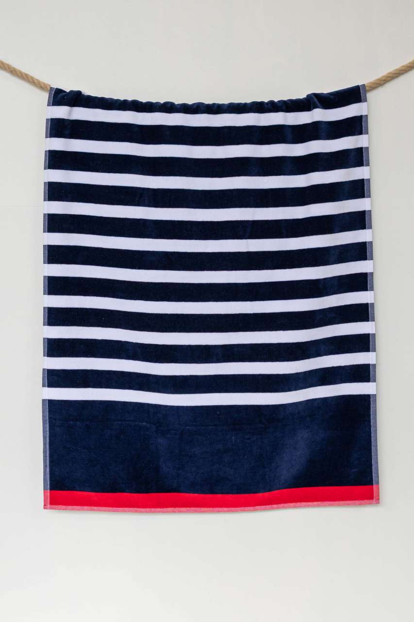 OLIMA „SAILOR” BEACH VELOUR TOWEL
