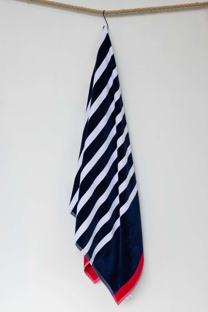 OLIMA „SAILOR” BEACH VELOUR TOWEL