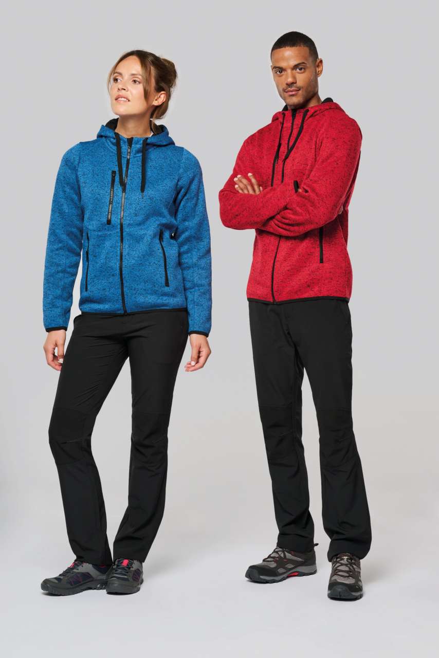 MEN'S HEATHER HOODED JACKET