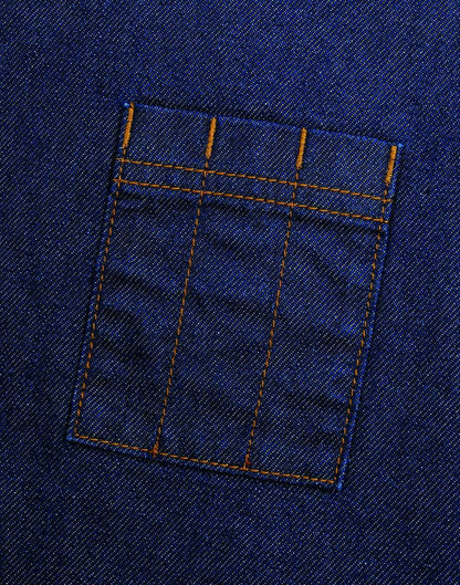 'DIVISION' WAXED LOOK DENIM WAIST APRON