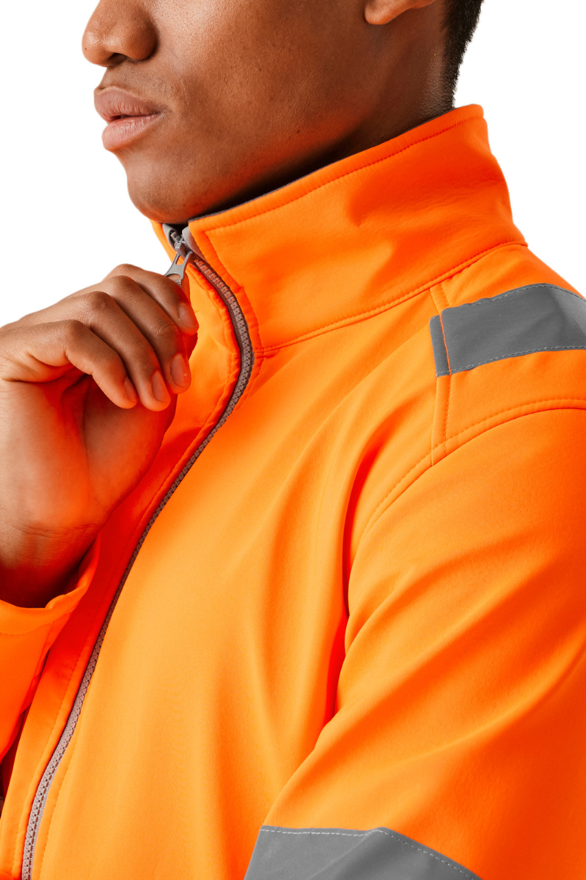 HI-VIS PRO CONTRACT ABLAZE 2 LAYER SOFTSHELL JACKET (CLASS 3)