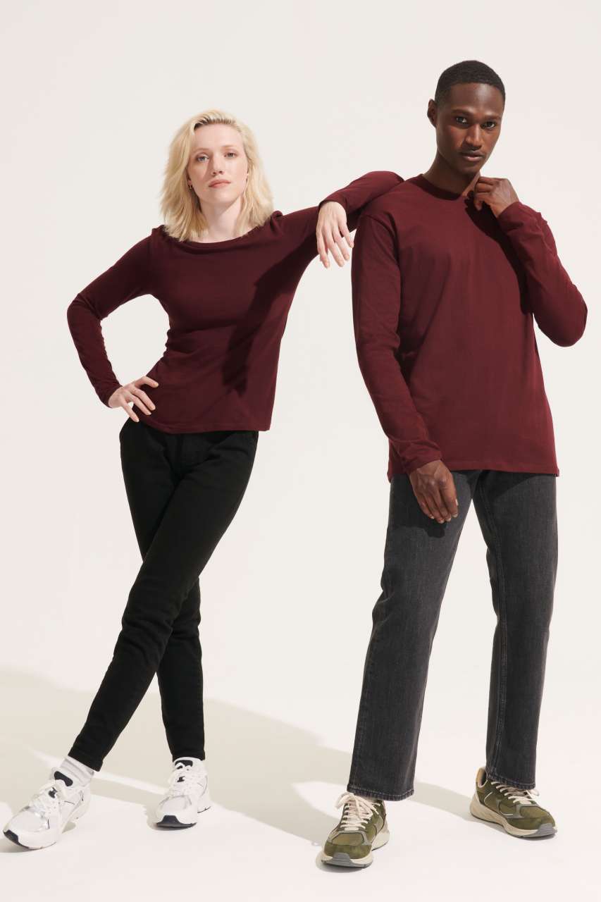 SOL'S MONARCH - MEN'S ROUND COLLAR LONG SLEEVE T-SHIRT