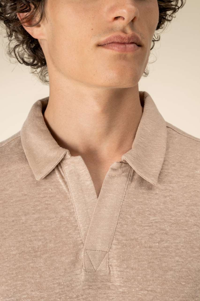 MEN’S LINEN POLO SHIRT